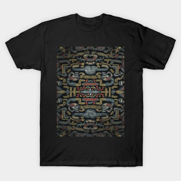 Ancient mayan graphic design T-Shirt by likbatonboot